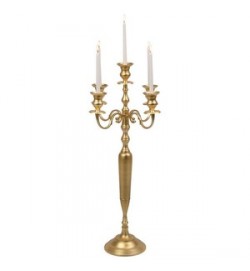 5 Lt Candelabra 100cm Brass